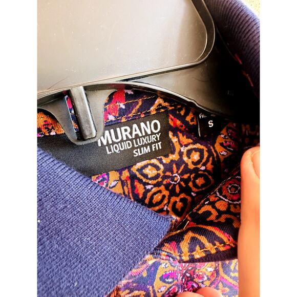 Murano Men's Multicolor Jewels Of Jaipur Slim Fit Polo Shirt Size Small NWT - Picture 4 of 5